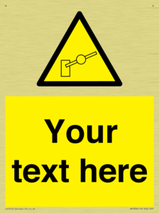 Custom warning barrier